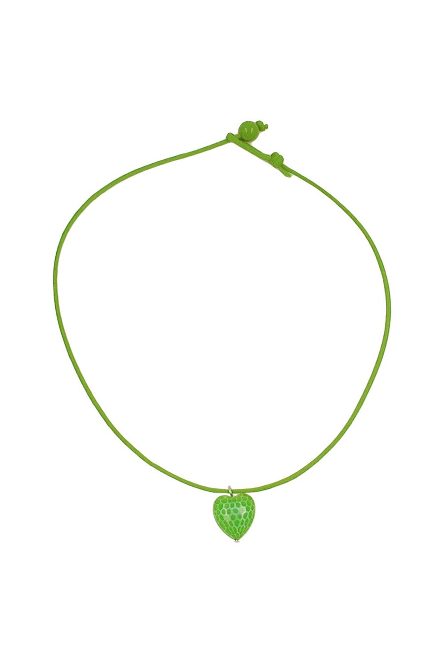 NECKLACE HEART GREEN