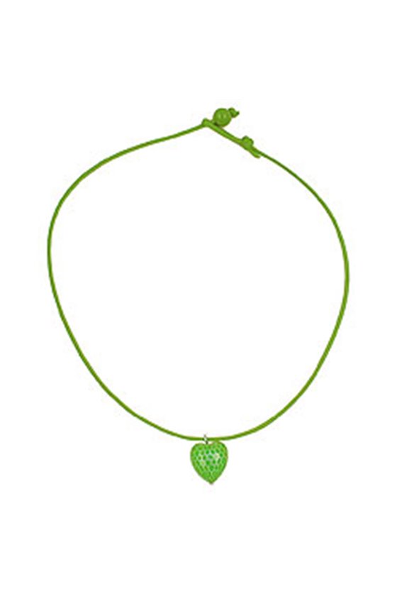 NECKLACE HEART GREEN