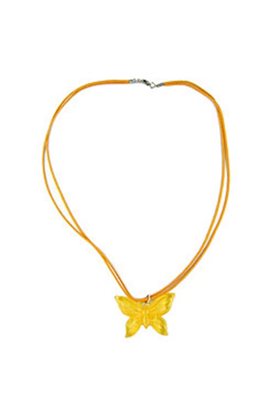 NECKLACE BUTTERFLY YELLOW
