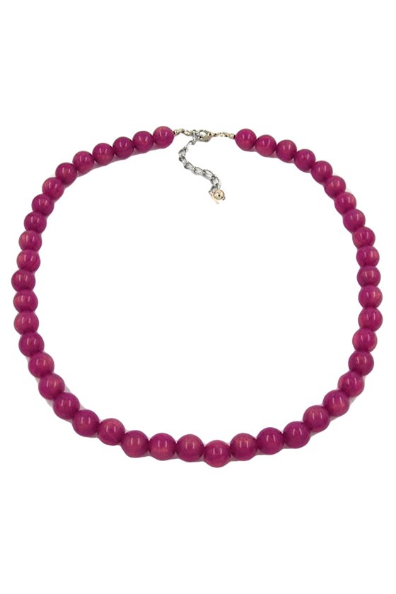 NECKLACE BEADS 10MM LILAC GLOSSY
