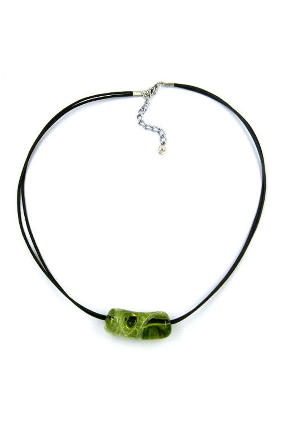 NECKLACE BEADS GREEN CRASH STYLE
