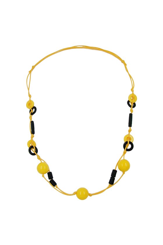 NECKLACE YELLOW-SHINY BLACK