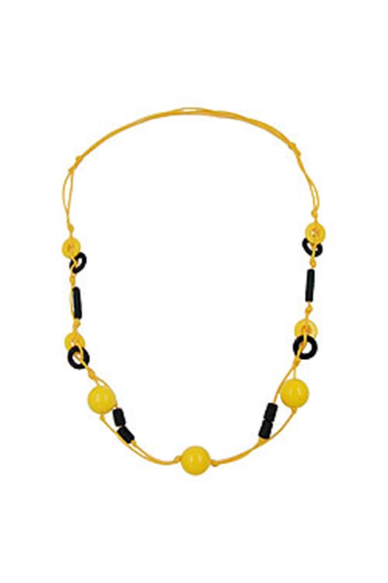 NECKLACE YELLOW-SHINY BLACK