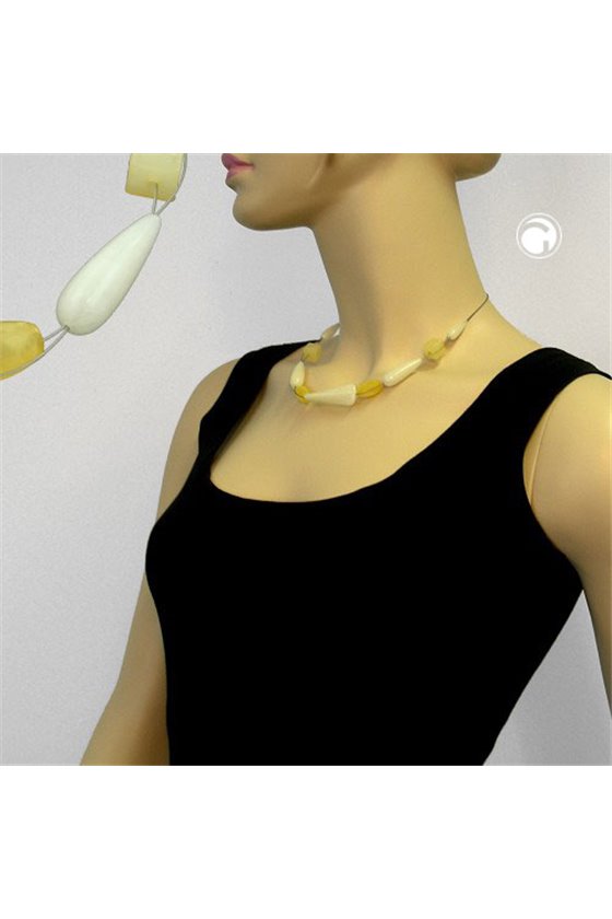 NECKLACE YELLOW-BROWN