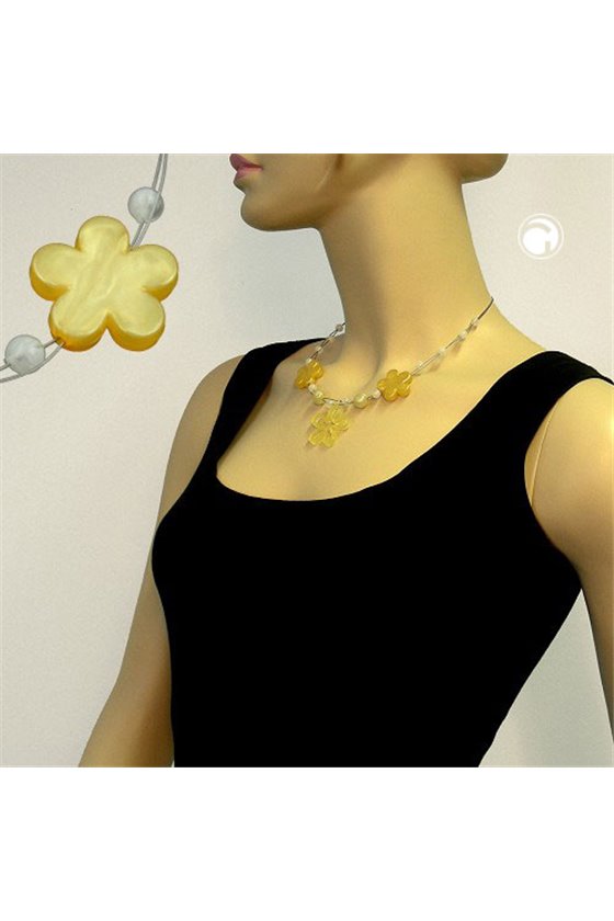 NECKLACE YELLOW FLOWER