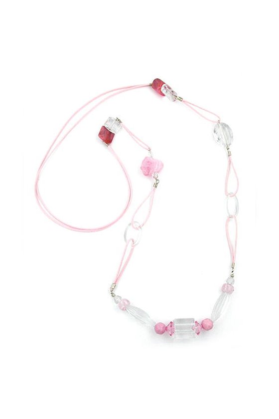 NECKLACE ROSE CRYSTAL 95CM