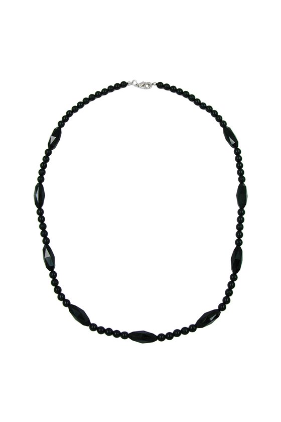 NECKLACE BEADS BLACK