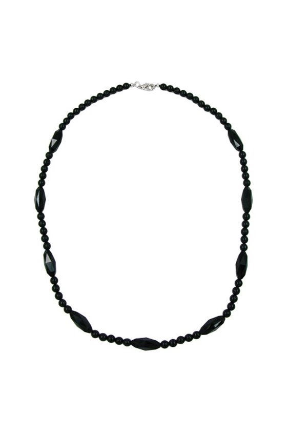 NECKLACE BEADS BLACK