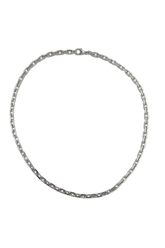 BRACELET ANCHOR CHAIN 6MM RHODIUM PLATED 20CM