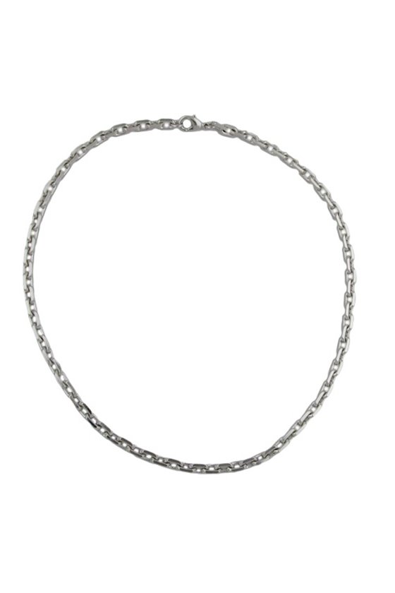 BRACELET ANCHOR CHAIN 6MM RHODIUM PLATED 20CM