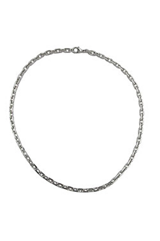 BRACELET ANCHOR CHAIN 6MM RHODIUM PLATED 20CM