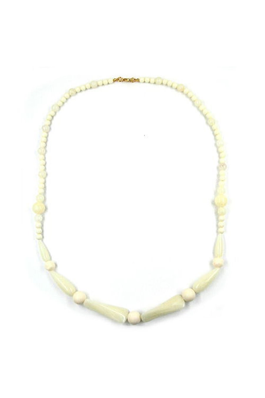 NECKLACE BEADS IVORY-WHITE
