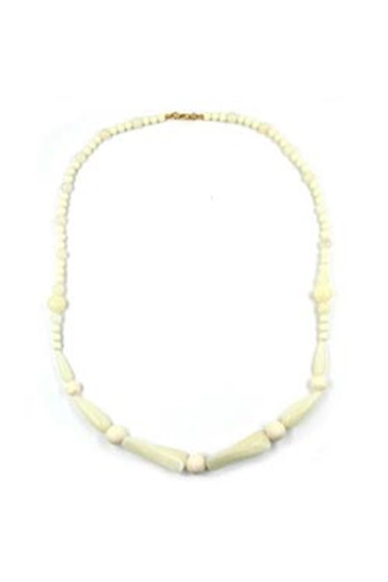 NECKLACE BEADS IVORY-WHITE