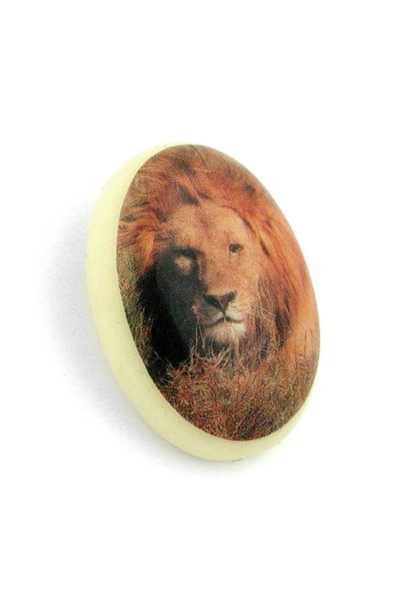 BROOCH LION-MOTIF IVORY