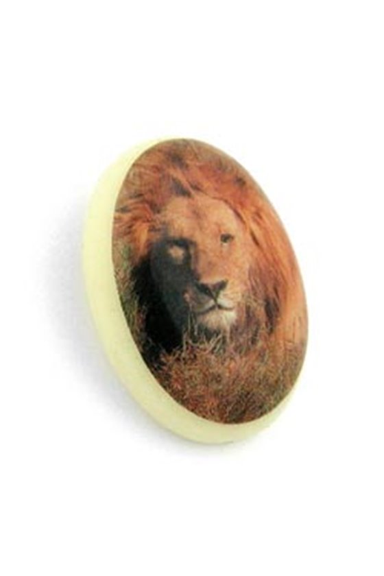 BROOCH LION-MOTIF IVORY