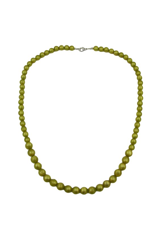 BEAD CHAIN GREEN-OLIVE SIZE VARIABLE 55CM