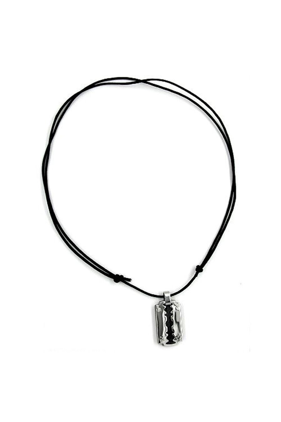 NECKLACE RAZOR BLADE STAINLESS STEEL 100CM