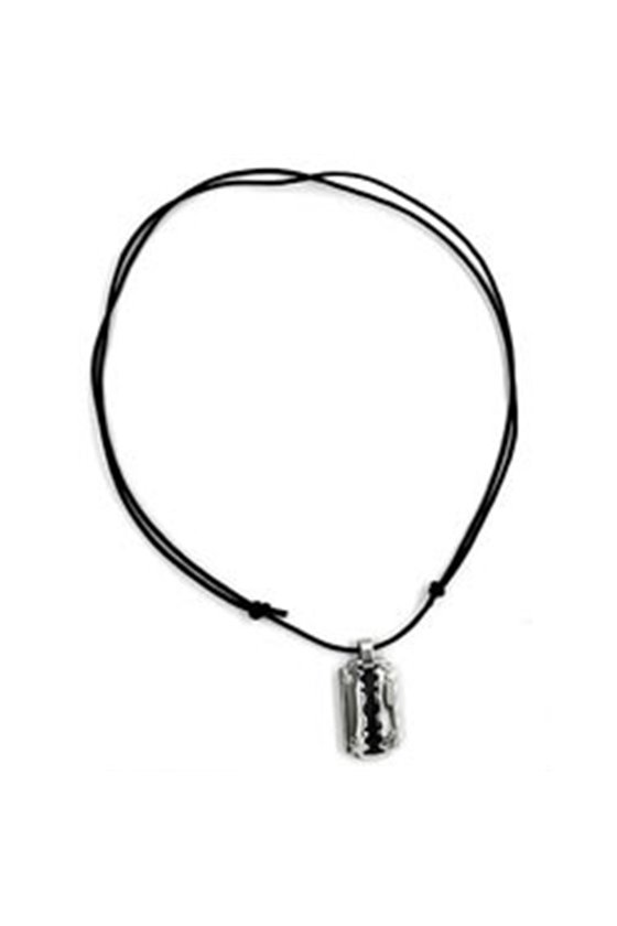 NECKLACE RAZOR BLADE STAINLESS STEEL 100CM