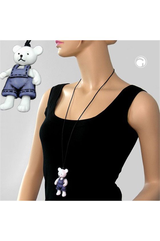NECKLACE LARGE POLAR BEAR WHITE