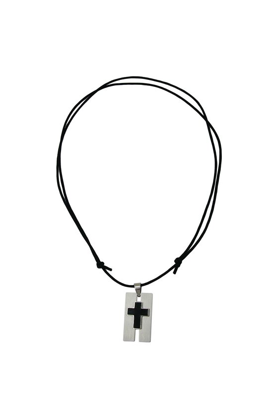 NECKLACE CROSS STAINLESS STEEL 100CM