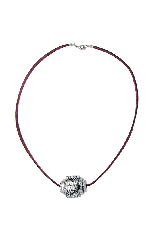 NECKLACE EYE-CATCHING BEAD CHROME