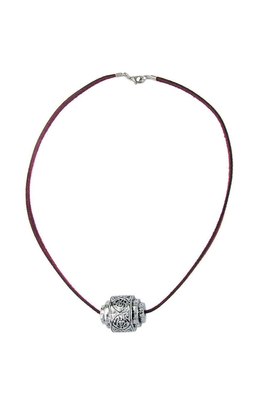 NECKLACE EYE-CATCHING BEAD CHROME