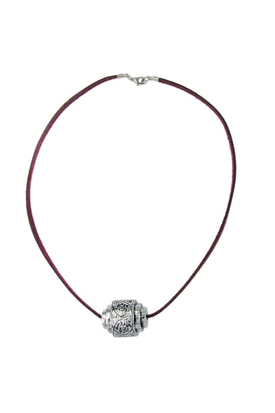 NECKLACE EYE-CATCHING BEAD CHROME