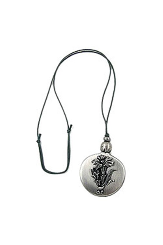 NECKLACE GENTIAN ANTIQUE SILVER
