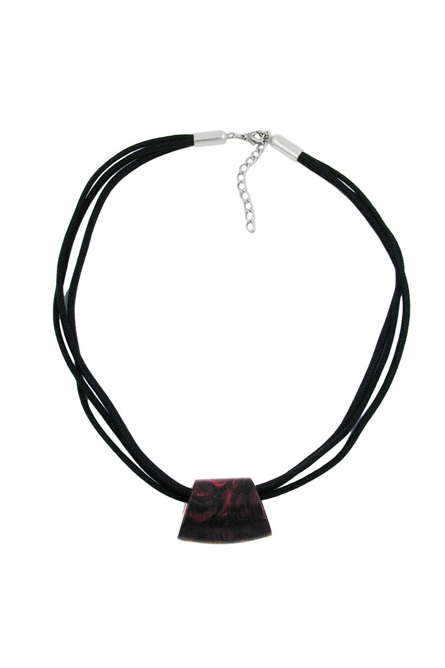 NECKLACE ROOT-WOOD TRAPEZIUM CORD
