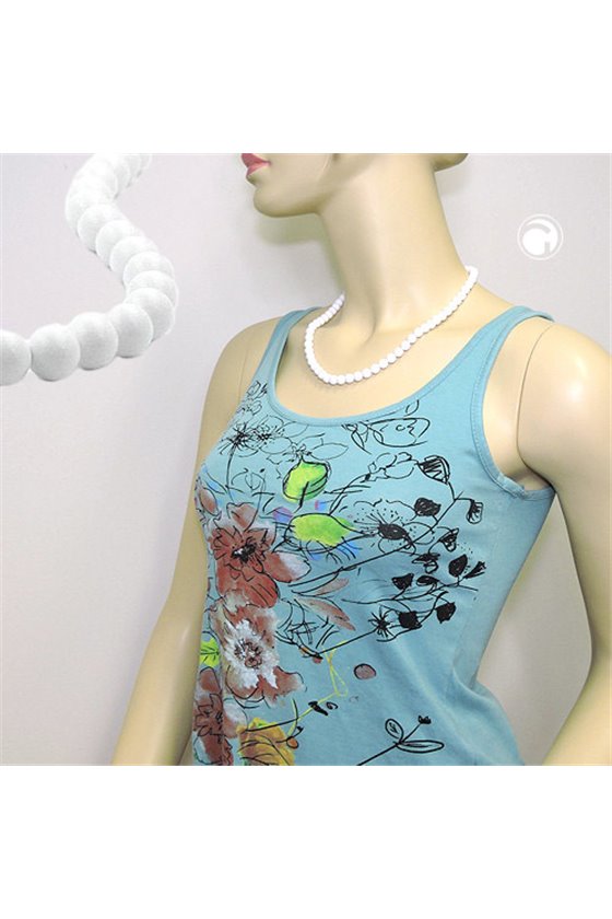 NECKLACE BEADS 8MM WHITE 50CM