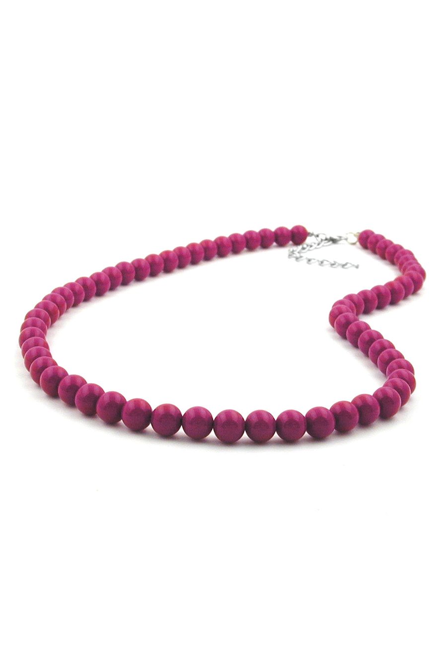 CHAIN WITH PURPLE BEADS 8MM 40CM