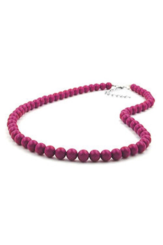 CHAIN WITH PURPLE BEADS 8MM 40CM
