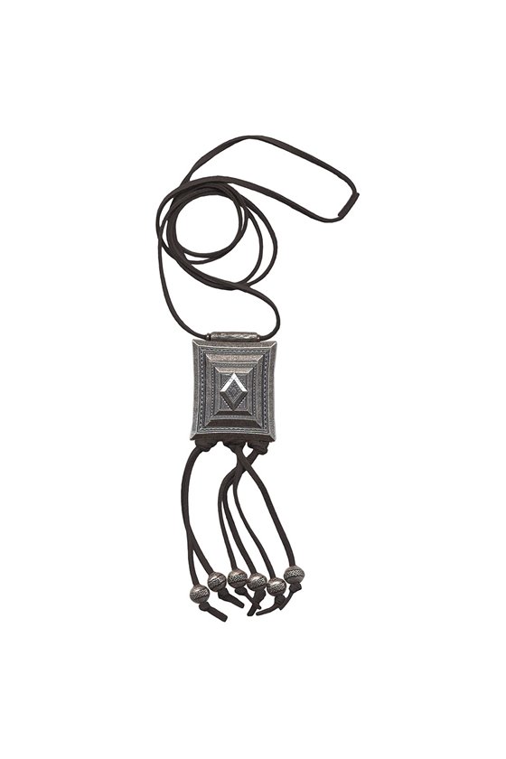 NECKLACE SQUARE ANTIQUE SILVER