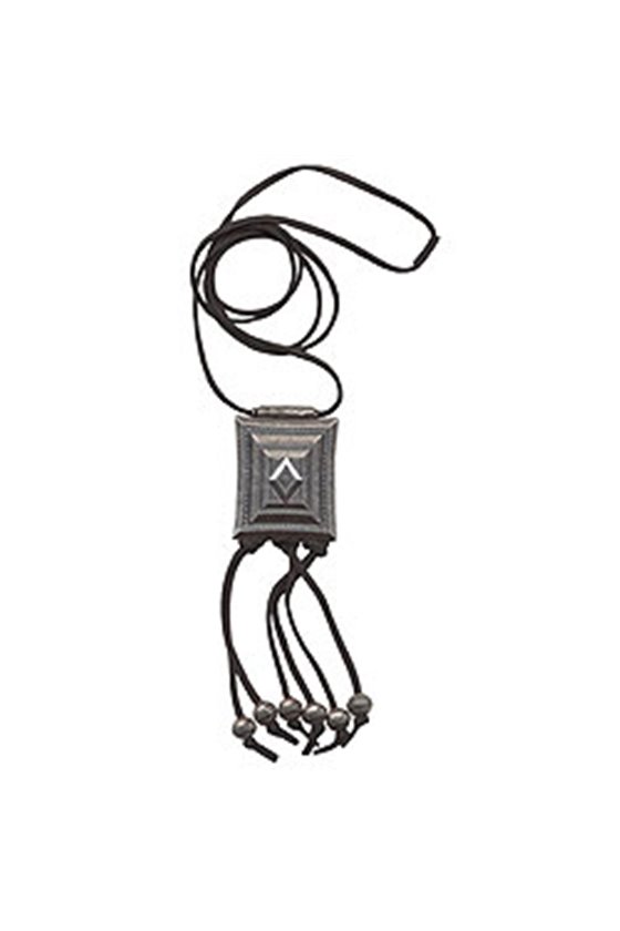 NECKLACE SQUARE ANTIQUE SILVER