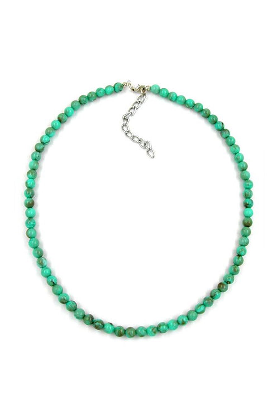 NECKLACE BEADS 6MM TURQUOISE