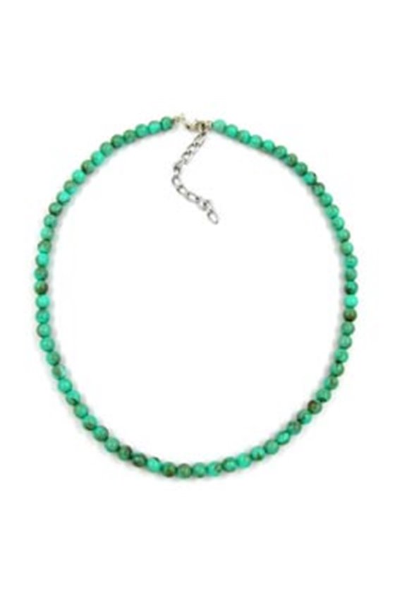 NECKLACE BEADS 6MM TURQUOISE
