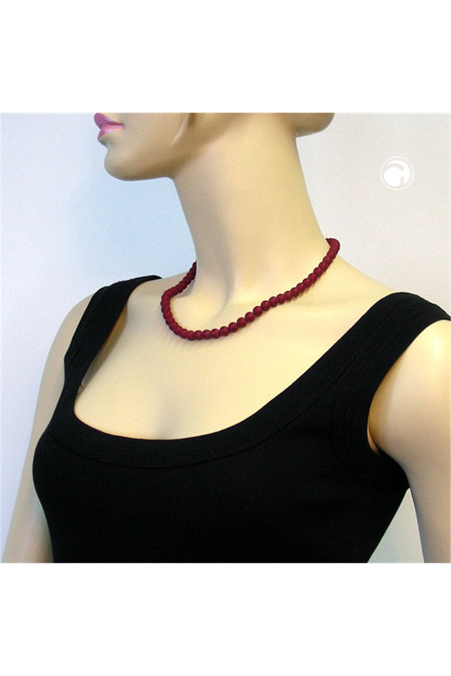 NECKLACE CLARET MATTE