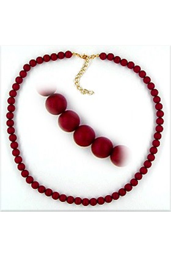NECKLACE CLARET MATTE