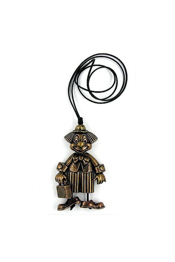 NECKLACE CLOWN ANTIQUE-BRASS 90CM