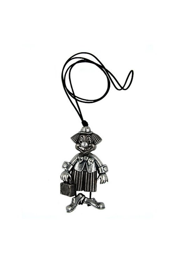 NECKLACE CLOWN ANTIQUE-SILVER 90CM