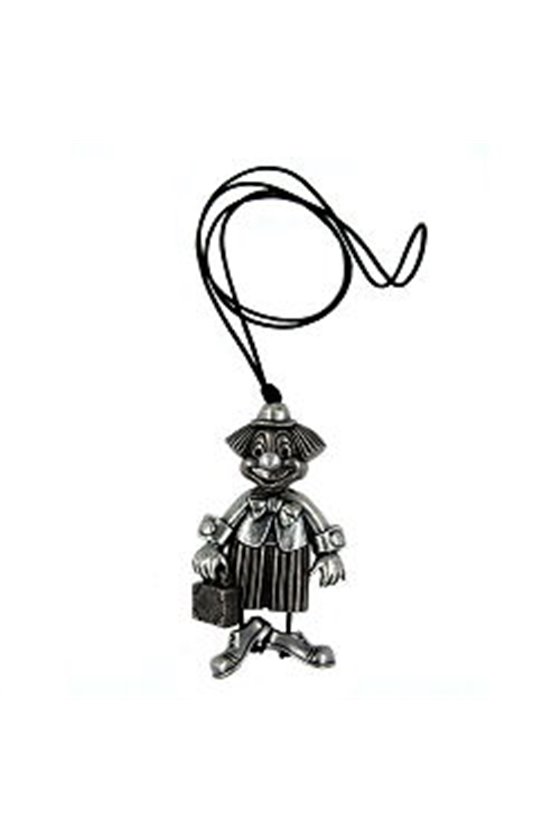 NECKLACE CLOWN ANTIQUE-SILVER 90CM