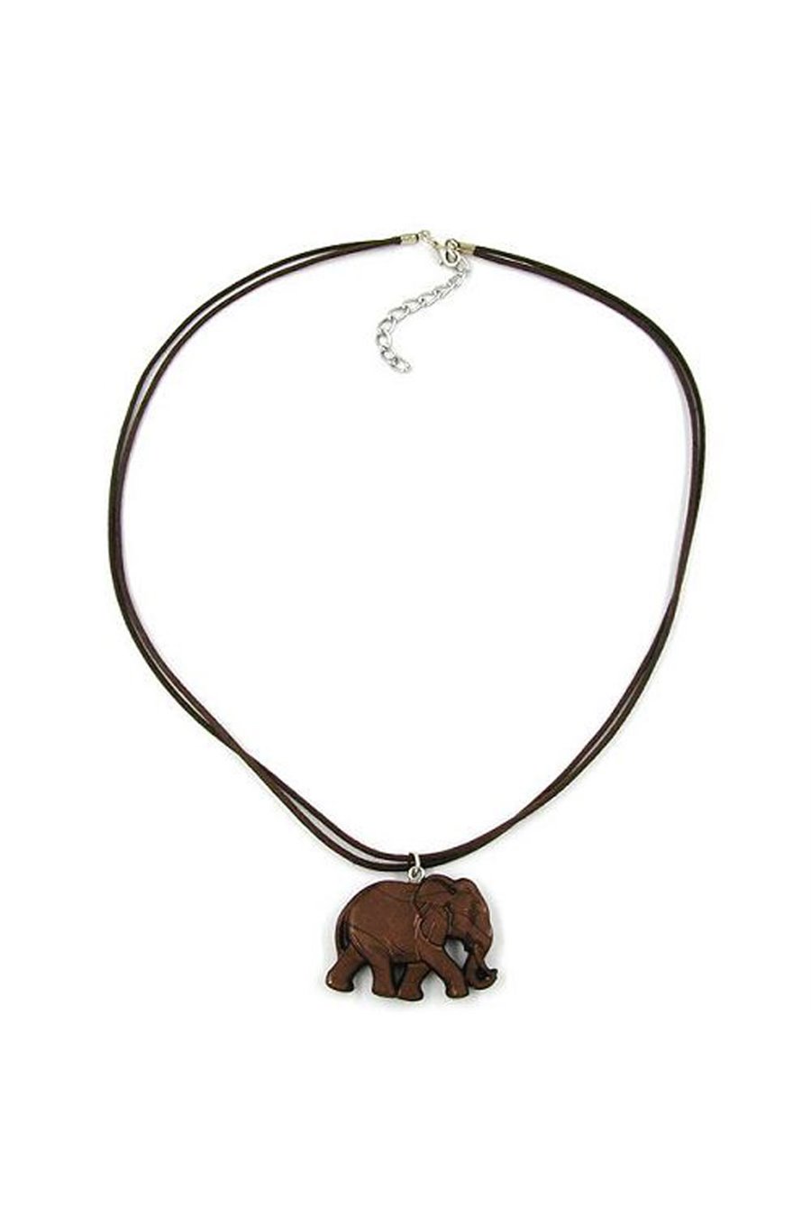 NECKLACE ELEPHANT DARK BROWN