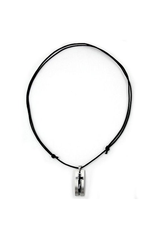 NECKLACE CROSS STAINLESS STEEL 100CM