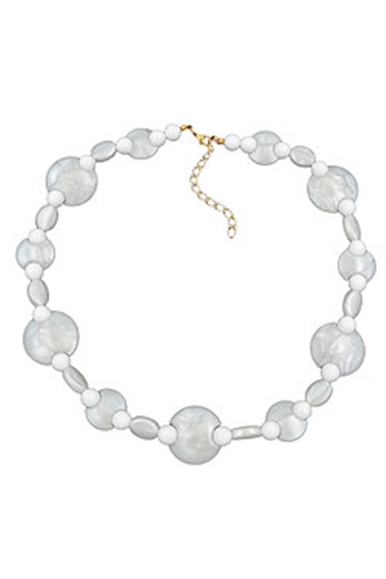 NECKLACE WHITE BEADS PEARL WHITE