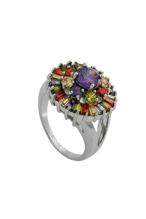 RING CUBIC ZIRCONIA MULTI COLOR