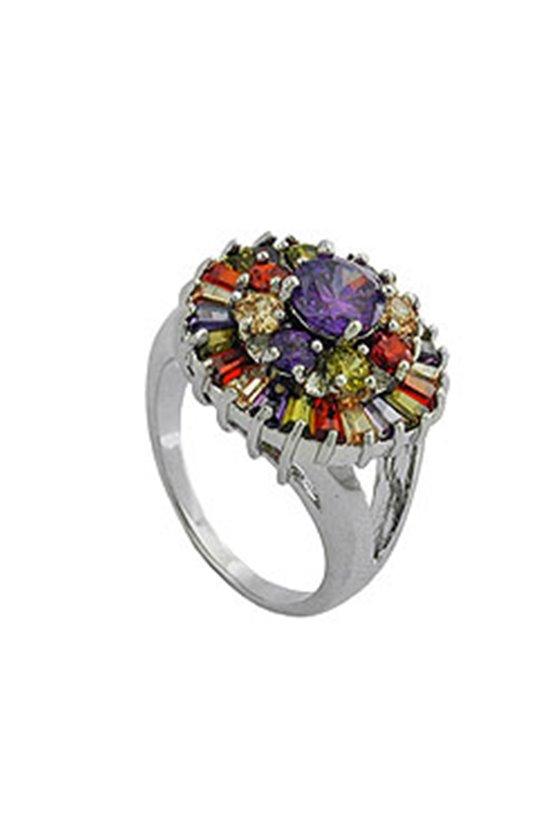 RING CUBIC ZIRCONIA MULTI COLOR