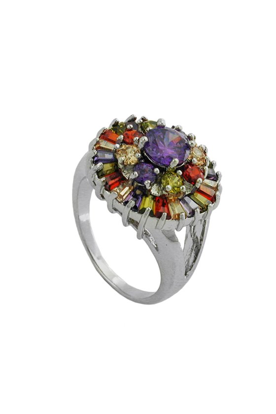 RING CUBIC ZIRCONIA MULTI COLOR