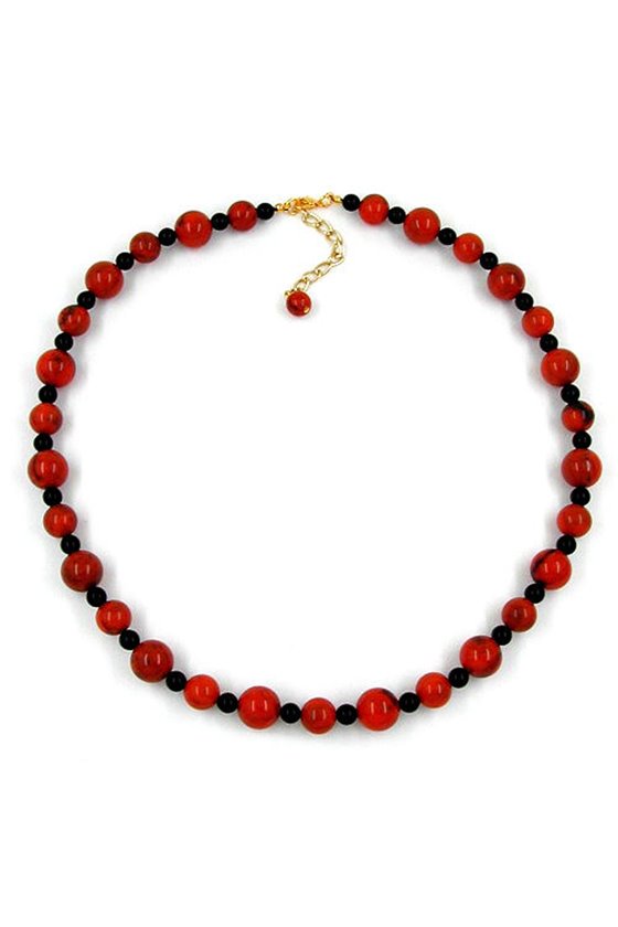 NECKLACE BEADS BLACK