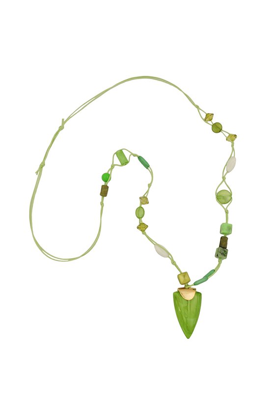 NECKLACE GREEN BEADS