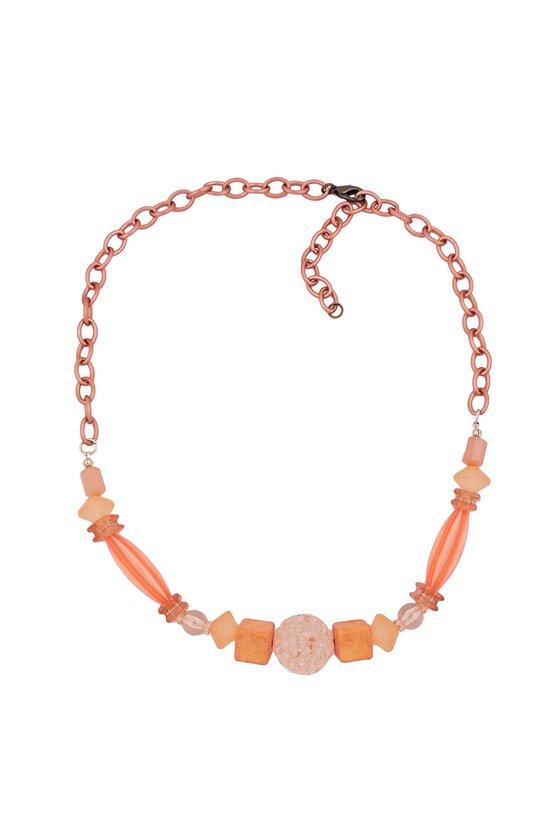 NECKLACE CHAIN WITH BEADS ROSE